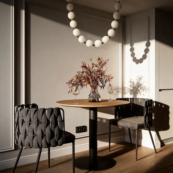 Lampa wisząca Dorado Rope 2 m złota LED CCT