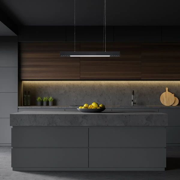 Lampa wisząca Cali M czarna LED 32W CCT smart