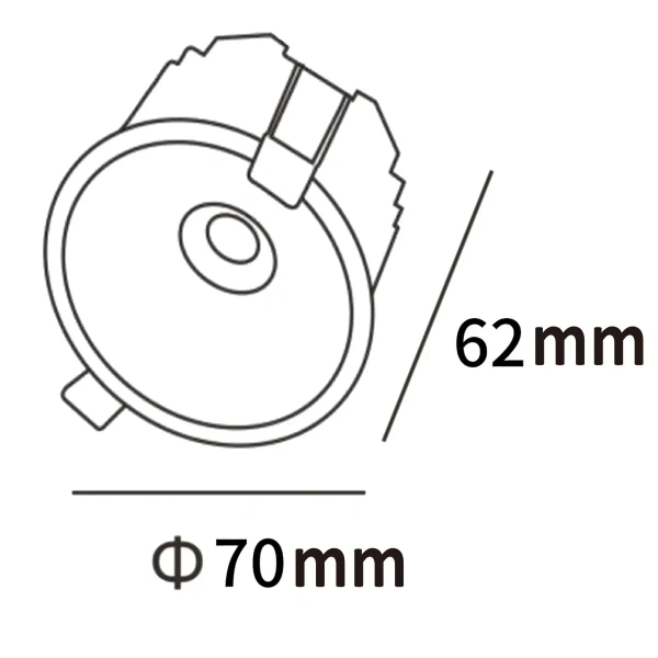 Oczko podtynkowe Zyra białe LED 10W CCT