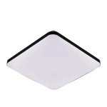 Plafon Babilon kwadratowy 38 cm czarno-biały LED 4000K