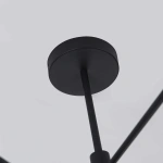 Lampa wisząca Snow 8 czarna 8xGU10