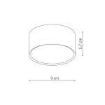 Oprawa natynkowa Kendal biała LED 6W 3000K