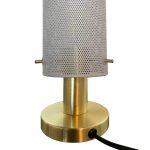 Lampa stołowa Tirana biało-złota 1xE27
