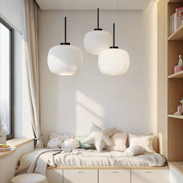 Lampa wisząca Jukon biała 1xE27