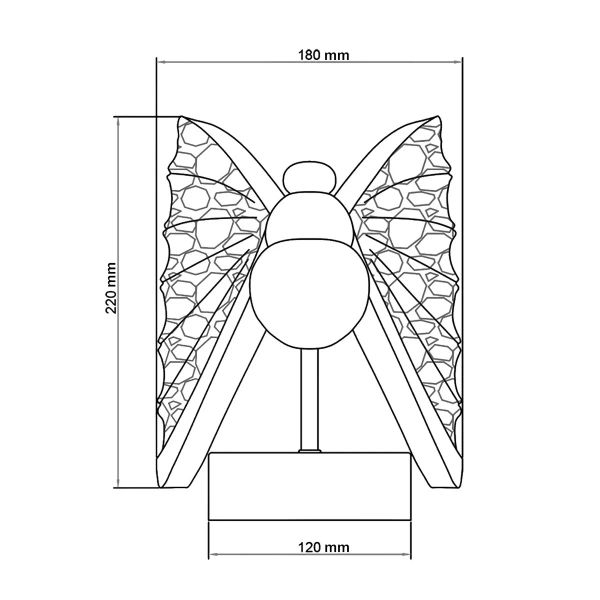 Kinkiet Mariposa srebrny LED 8W CCT