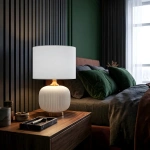 Lampa stołowa Tamiza 48 cm biała 1xE27
