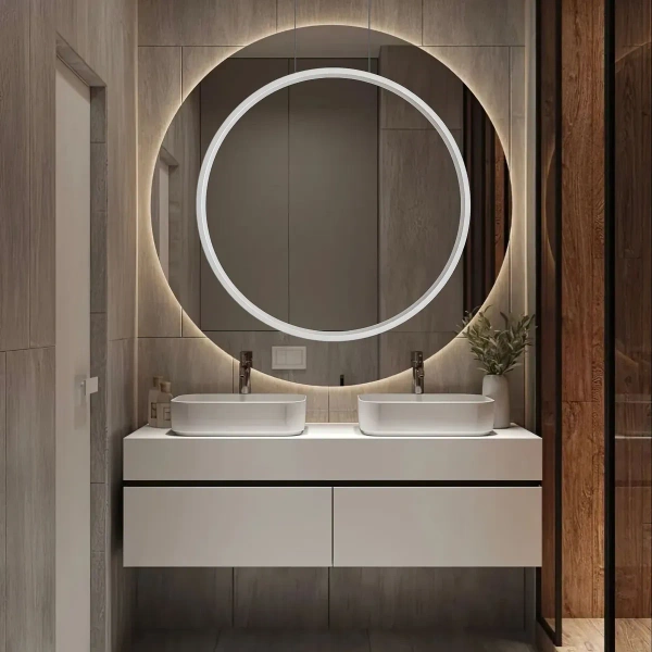 Lampa wisząca Mirror S biała LED 33W CCT IP44