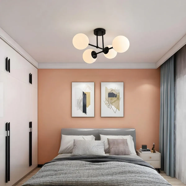 Lampa wisząca Roma 4 czarna 4xE14