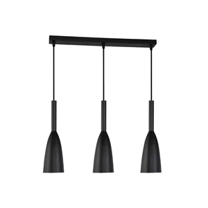 Lampa wisząca Solin 3 listwa 50 cm czarna 3xE27