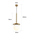 Lampa wisząca Roma 1 złota 1xE14