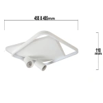 Plafon Parma 2 kwadratowy biały 2xGU10 + LED 36W CCT