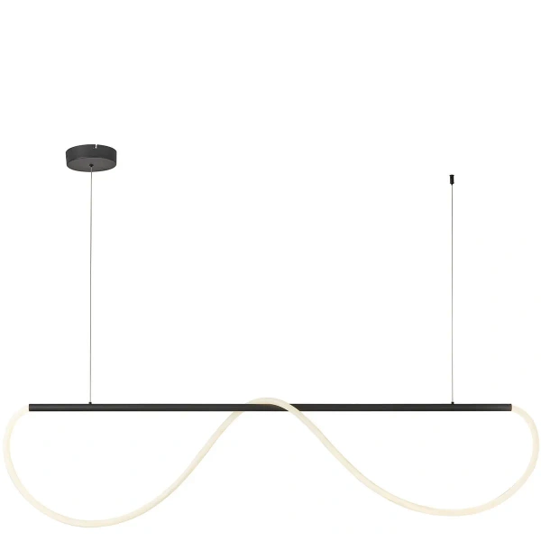 Lampa wisząca Meleca M czarna LED 36W CCT