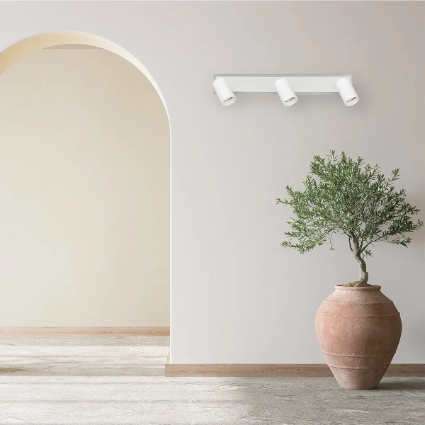 Spot sufitowy Parma 3 biały 3xGU10 + LED CCT