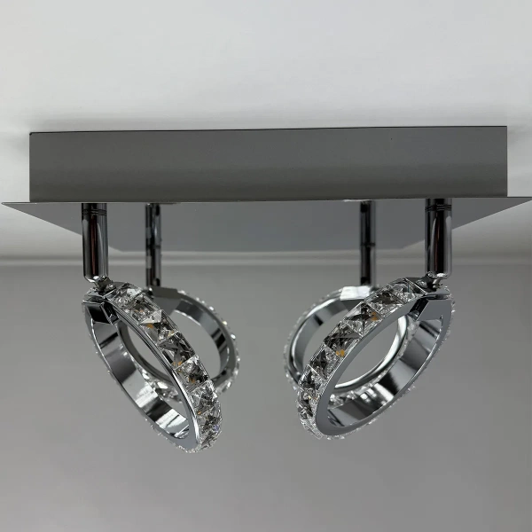 Plafon Carrara 4 srebrny LED 20W 3000K