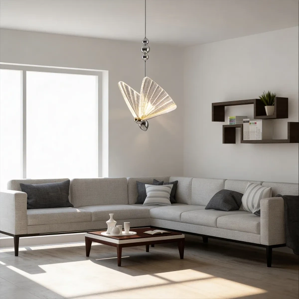 Lampa wisząca Mariposa 1 chromowana LED CCT