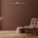 Kinkiet Modern Slim 60 cm złoty LED 3000K IP44