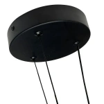Lampa wisząca Plum Triangle 80 cm czarno-transparentna LED 40W CCT