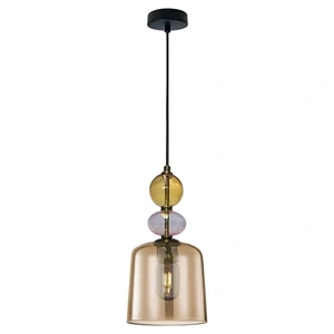 Lampa wisząca Tropea S bursztynowa 1xE27