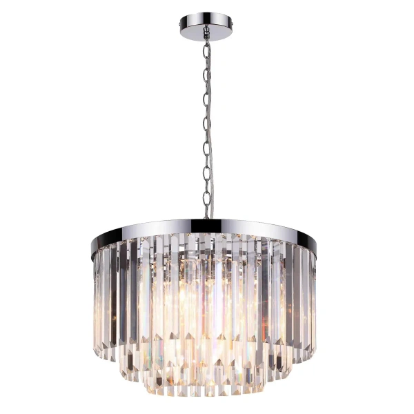 Lampa wisząca Vetro 5 srebrna 5xE14