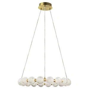 Lampa wisząca Diamond 18 złota LED CCT