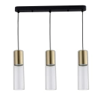 Lampa wisząca Manacor listwa złota 3xGU10