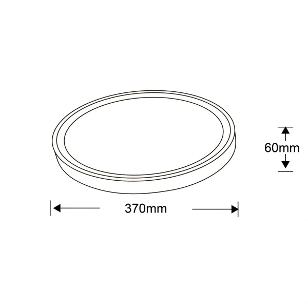 Plafon Vegas 40 cm biały LED 24W 4000K IP54