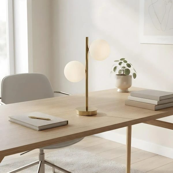 Lampa stołowa Dorado złota 2xG9