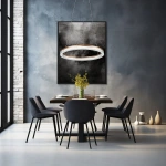 Lampa wisząca Midway Cristal Triangle mała złoto-transparentna LED CCT