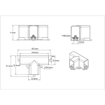 Łącznik T mechaniczny Geometric System New