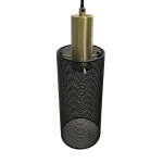 Lampa wisząca Tirana 3 listwa 50 cm czarna 3xE27