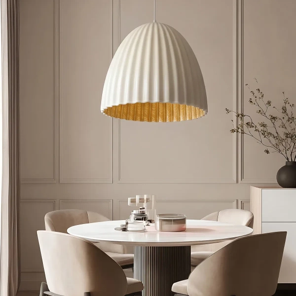 Lampa wisząca Elva 50 cm biała 1xE27
