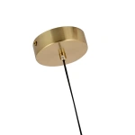 Lampa wisząca Dorado pionowa złota LED CCT