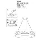 Lampa wisząca Reus różowozłota LED 4000K
