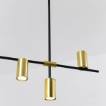 Lampa wisząca Arizona 6 czarno-złota 6xGU10