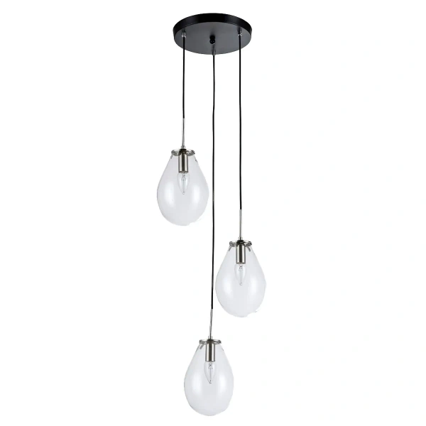 Lampa wisząca Fondi 3 czarna 3xE14