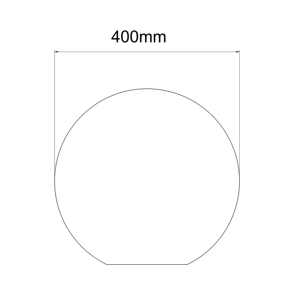 Lampa ogrodowa Gaja 40 cm biała 1xE27 IP65