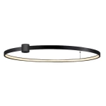 Plafon Ring L 90 cm czarny LED 50W CCT