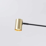 Lampa wisząca Snow 6 80 cm czarno-złota 6xGU10