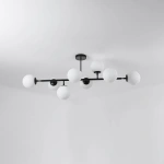 Lampa wisząca Dorado 8 czarna 8xE14