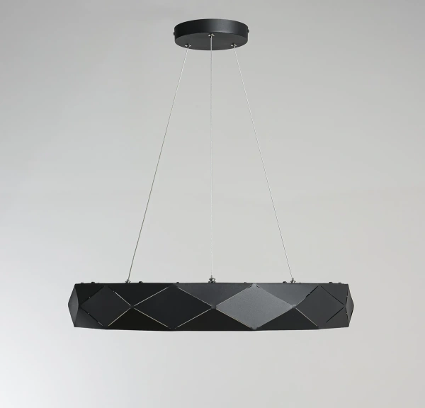 Lampa wisząca Reus czarna LED 4000K