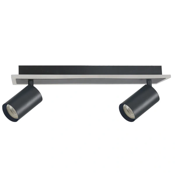 Spot sufitowy Parma 2 czarny 2xGU10 + LED 8W CCT