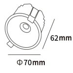 Oczko podtynkowe Zyra białe LED 10W CCT
