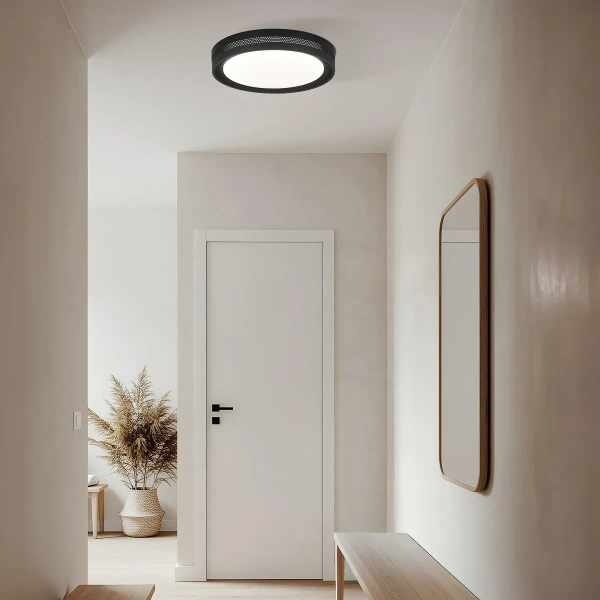 Plafon Ronda 40 cm czarny LED 25W CCT