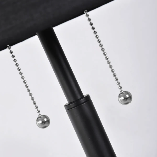 Lampa stołowa Fogo czarna 2xE27