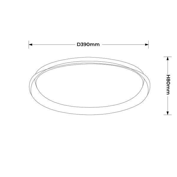 Plafon Trego 40 cm biały LED 24W CCT