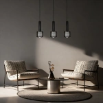 Lampa wisząca Amo czarna 3xE27