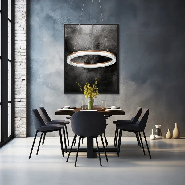 Lampa wisząca Midway Cristal Triangle mała złoto-transparentna LED CCT