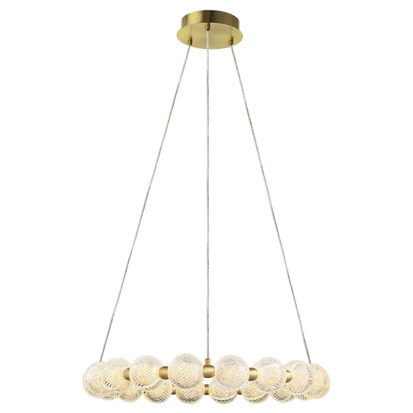 Lampa wisząca Diamond 18 złota LED CCT