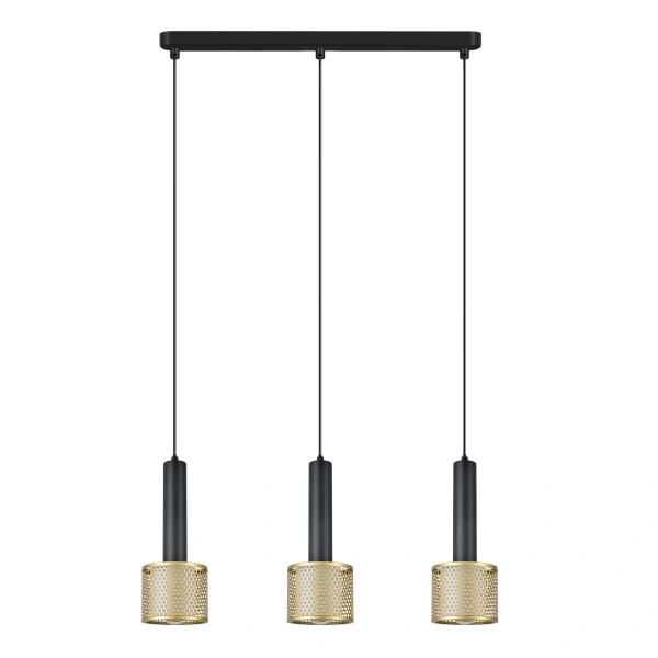 Lampa wisząca Amo czarno-złota 3xE27