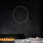 Lampa wisząca Mirror S złota LED 3000K IP44